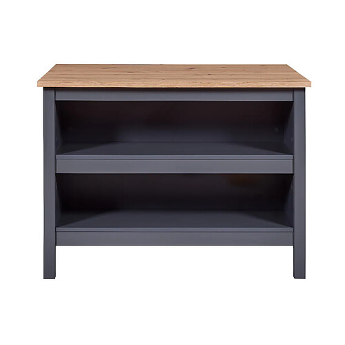 Pegane Meuble bas de cuisine - Anthracite