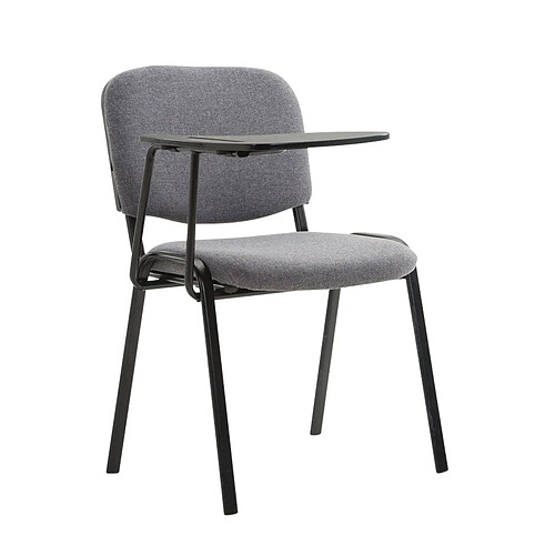 Decoshop26 Fauteuil visiteur - Gris