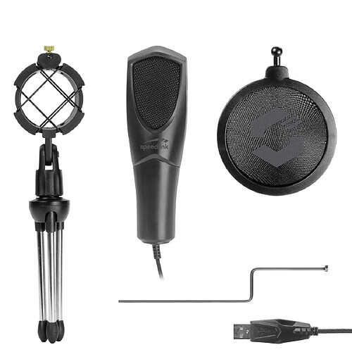Speed link Microphone Streaming Kit - Noir