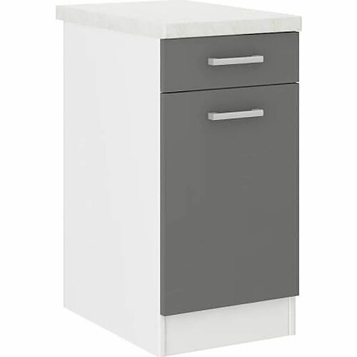 Youdoit meuble bas de cuisine - Gris