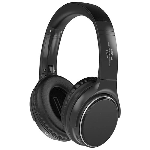 Casque dynamique stéréo VJ 091 sans fil - Noir et gris
