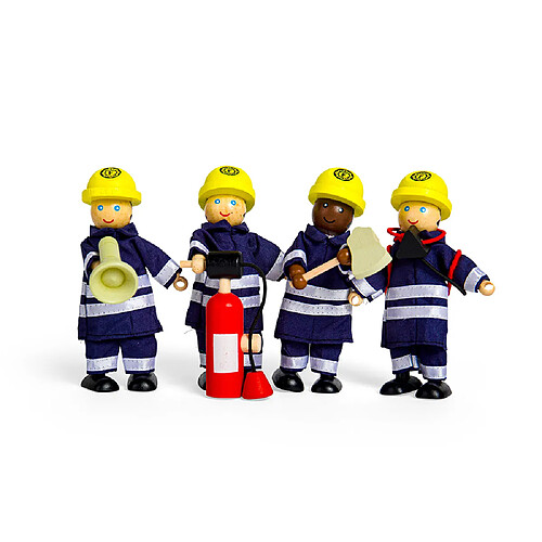 Tidlo figurines pompier en bois