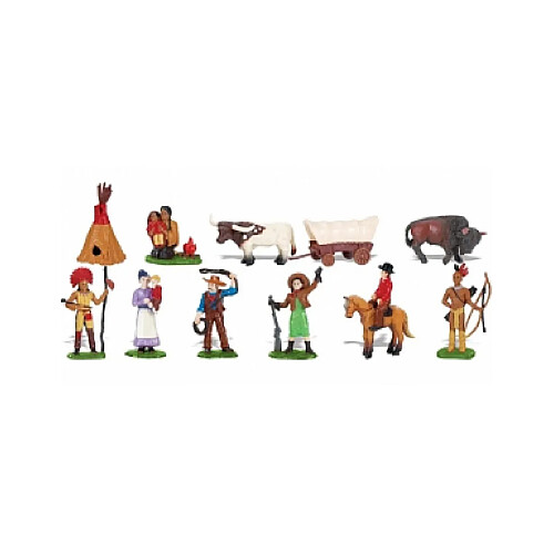 Safari Figurines cow-boys et Indiens