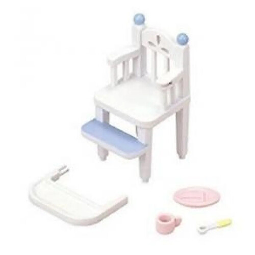 Sylvanian families chaise haute bébé - Pastel