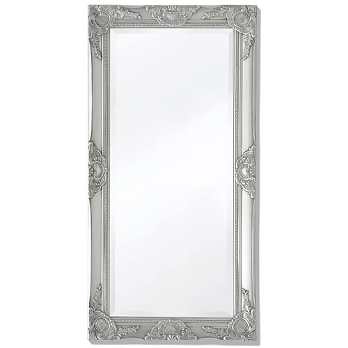 Decoshop26 Miroir mural baroque - Argent
