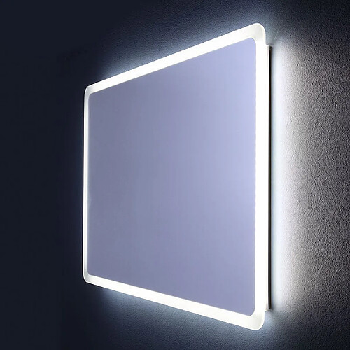 Kiamami valentina miroir de salle de bain lumineux - Blanc