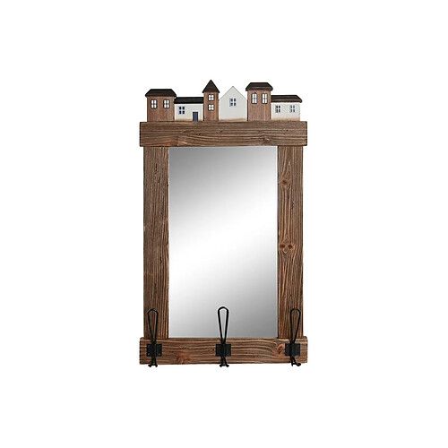 Dkd home decor Miroir mural rectangulaire - Marron