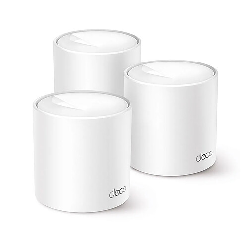 Deco By TP-Link X10 AX1500 Système Mesh WiFi 6 bi-bande Gigabit Pack-3