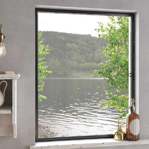 vidaXL Moustiquaire pour fenêtres 80x100 cm - Anthracite