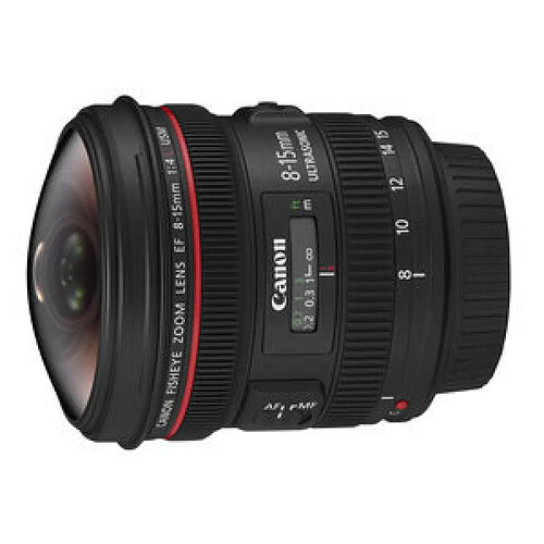 Canon EF 8-15mm f/4L Fisheye USM f/4 - f/22