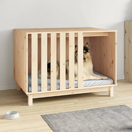 VIDAXL Niche pour chien - Bois de pin massif - 100x70x72 cm
