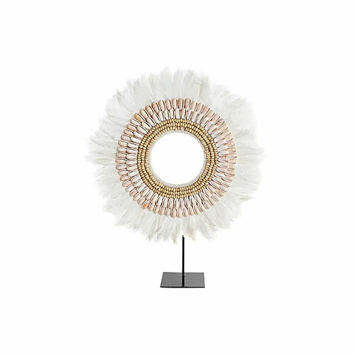 DKD Home Decor Figurine Fer Plume