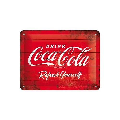 Nostalgic Art Plaque Coca Cola en métal 20x15 cm