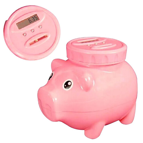Tirelire cochon compteur - TOTALCADEAU