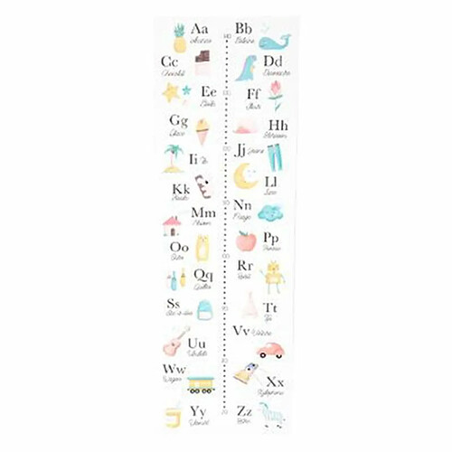 Toise Enfant Alphabet Les Règles Multicolore