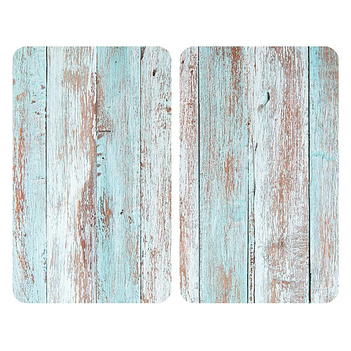 Couvre-Plaques Blue Wood - Verre