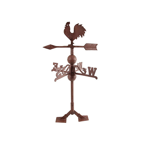 ESSCHERT DESIGN Girouette coq en fonte brun