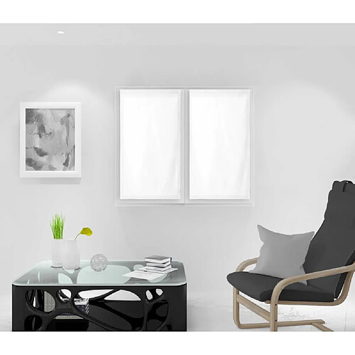 Soleil d'Ocre Paire de brise bise Dolly - Blanc 45x90 cm