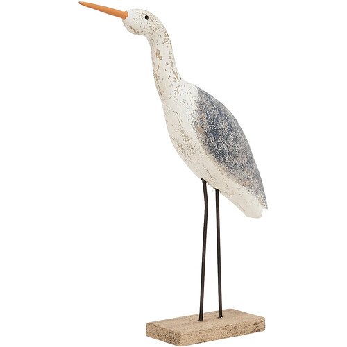 BATELA Oiseau bois sur socle 33 x 46 cm