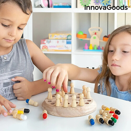 Totalcadeau Plateau de jeux de mémoire en bois 26 Pièces