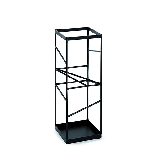 Pegane Porte-parapluies Noir Acier