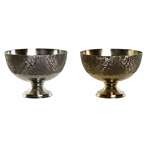 DKD Home Decor Centre de Table Doré Argenté Moderne