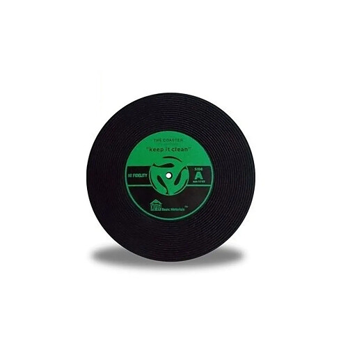 TOTALCADEAU Dessous Verre Vinyle Jaune (2 unités)