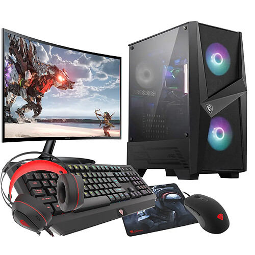 VIST MSI RGB R5 3600 RTX 3050 16GB SSD 1TB WIFI W11 LCD 24''