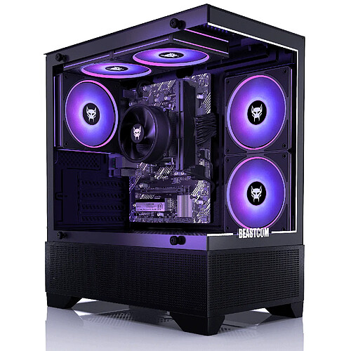 BEASTCOM Q3 Essential Gaming, AMD Ryzen 3 4300G, Radeon RX Vega 6, 8Go RAM, 512Go