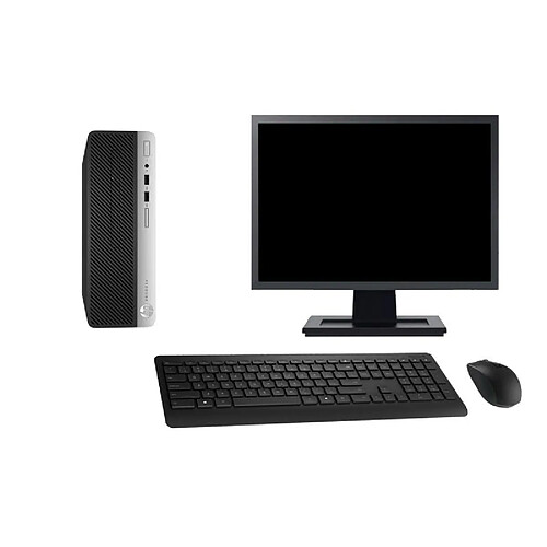 Hp ProDesk 400 G4 - Noir et argent · Occasion