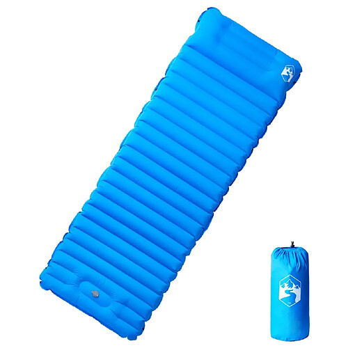 VidaXL Matelas Camping Autogonflant Bleu