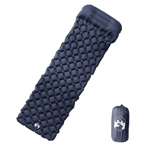 vidaXL Matelas de Camping 1 personne - Gris