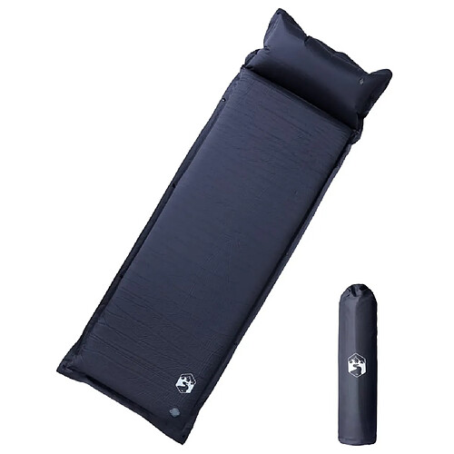 VidaXL Matelas de Camping Autogonflant Gris