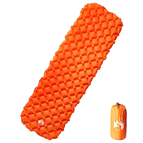 vidaXL Matelas de Camping 190x58x6 cm - Orange