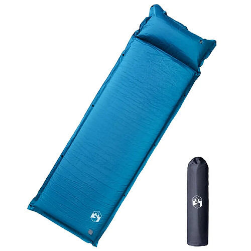 vidaXL Matelas de camping autogonflant turquoise
