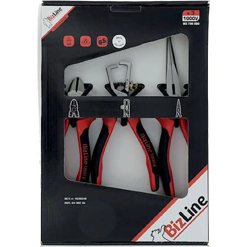 Bizline Kit électricien 3 pinces 1000V