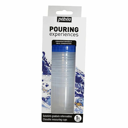 PEBEO Gobelets pour pouring - Set de 5