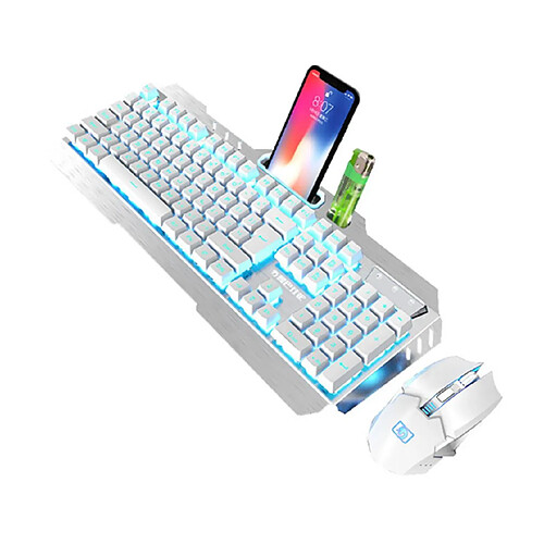 Pack clavier et souris sans fil - Blanc