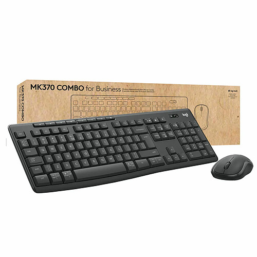 Logitech pack clavier souris sans fil - Noir