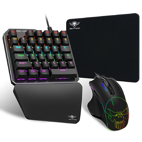 Spirit of gamer Pack clavier souris gamer - Noir