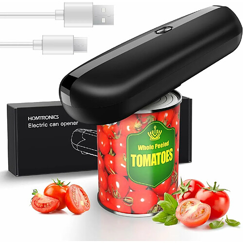 Vendos85 Ouvre-boîte électrique rechargeable - Noir
