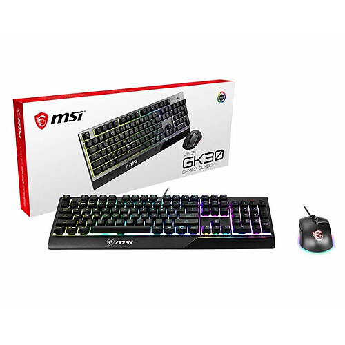 Msi pack clavier souris gamer - Noir