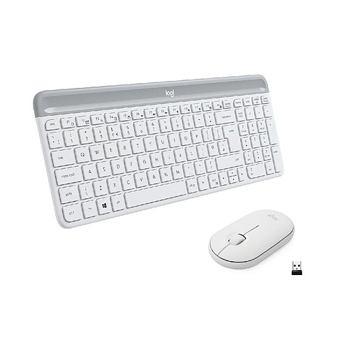 Logitech Pack clavier souris sans fil - Blanc