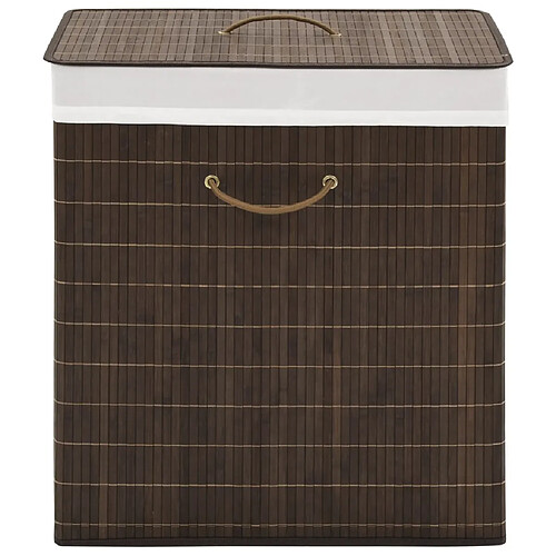 vidaXL Panier à linge rectangulaire - Bambou