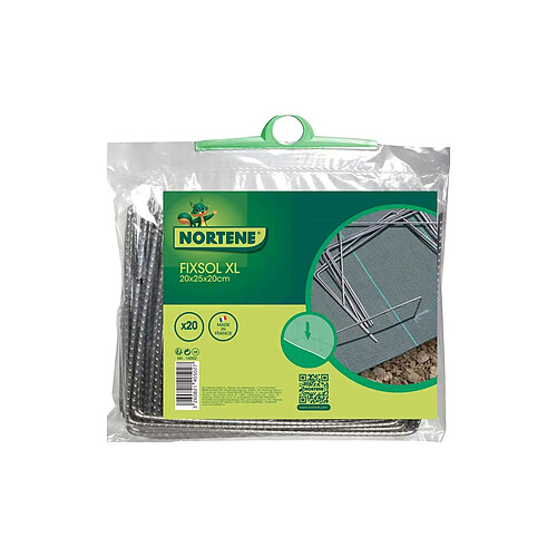 Nortene Agrafes FIXSOL XL - Lot de 20