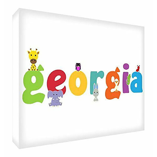 Feel Good Art Toile personnalisée Georgia - Multicolore