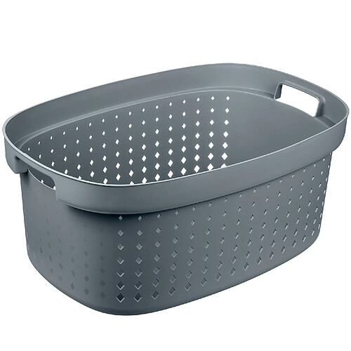 Panier à linge plastique - Gris