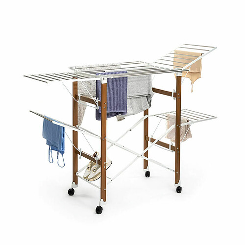 Innovagoods Étendoir à linge pliant vertical - Blanc