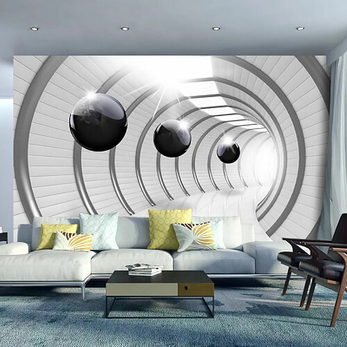 Paris Prix Papier Peint Futuristic Tunnel - Multicolore