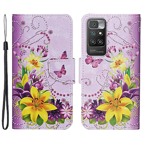 Etui Fleur Pour Xiaomi Redmi 10/10 Prime - Jaune